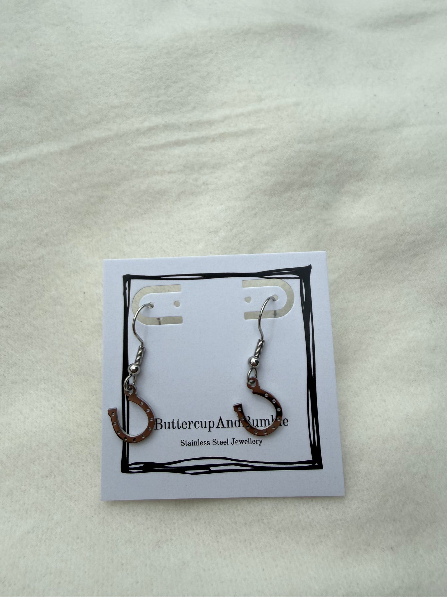 Silver Horseshoe Earrings