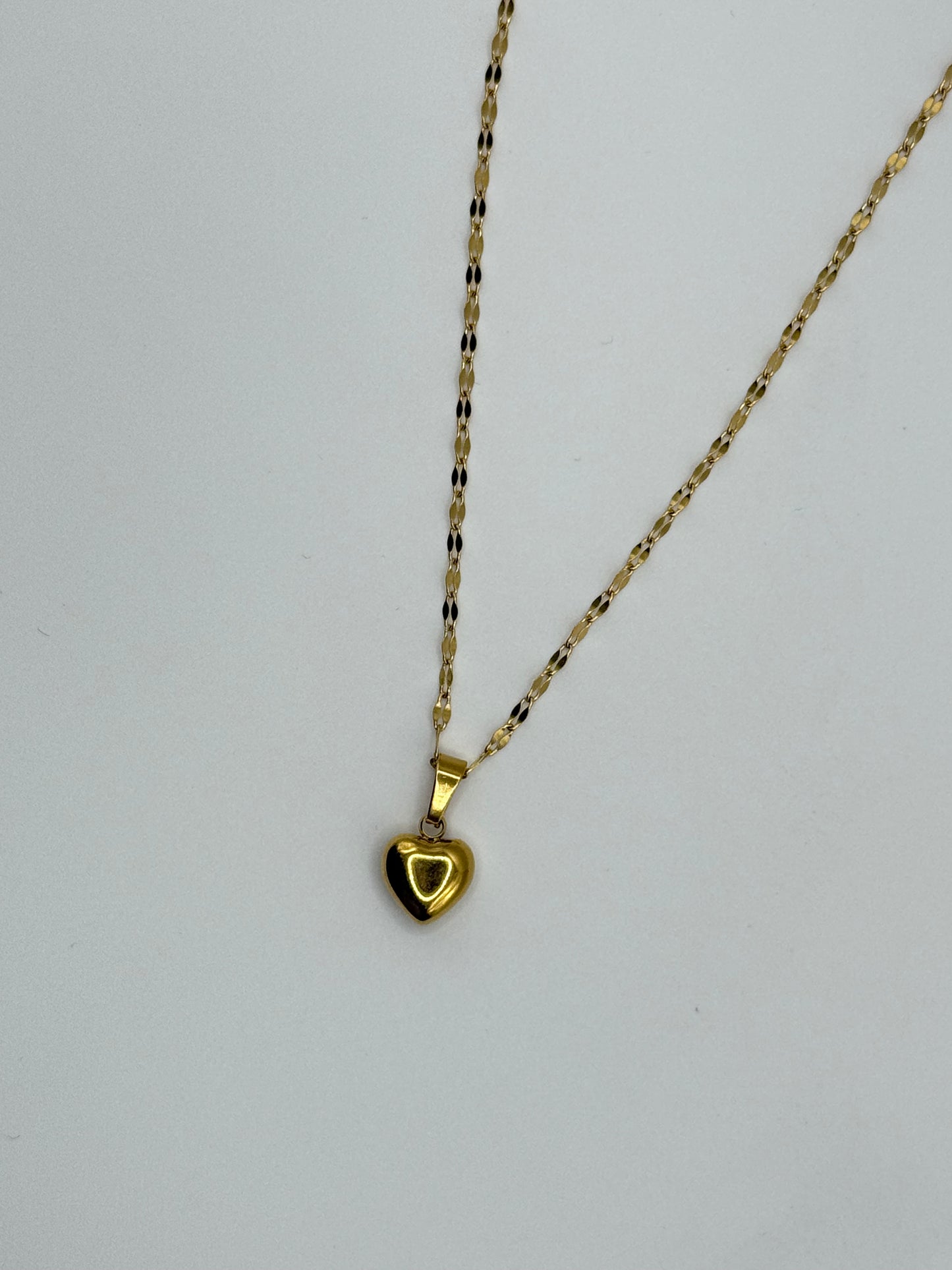 Gold Holly Heart necklace