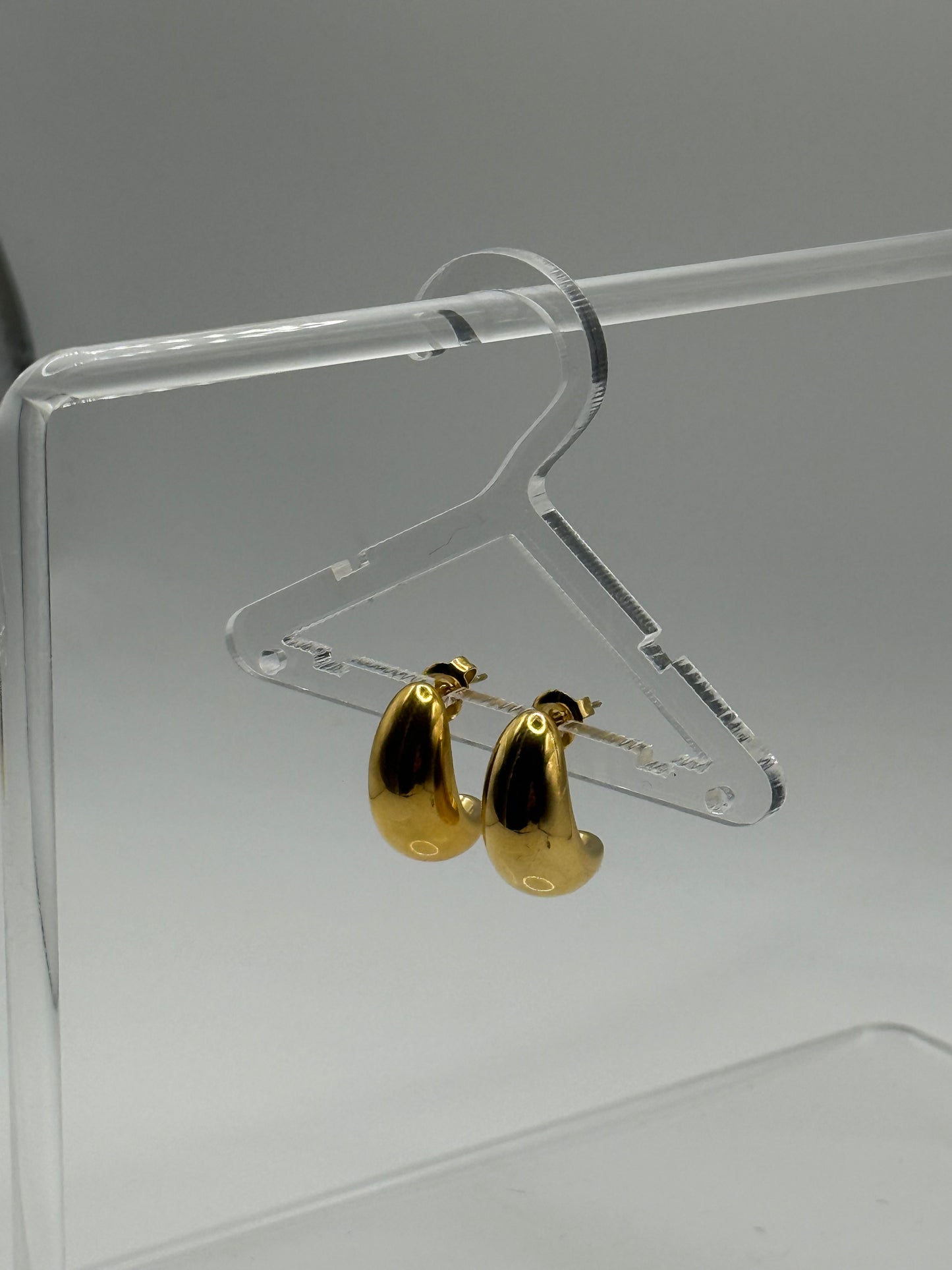 Gold Water drop Studs