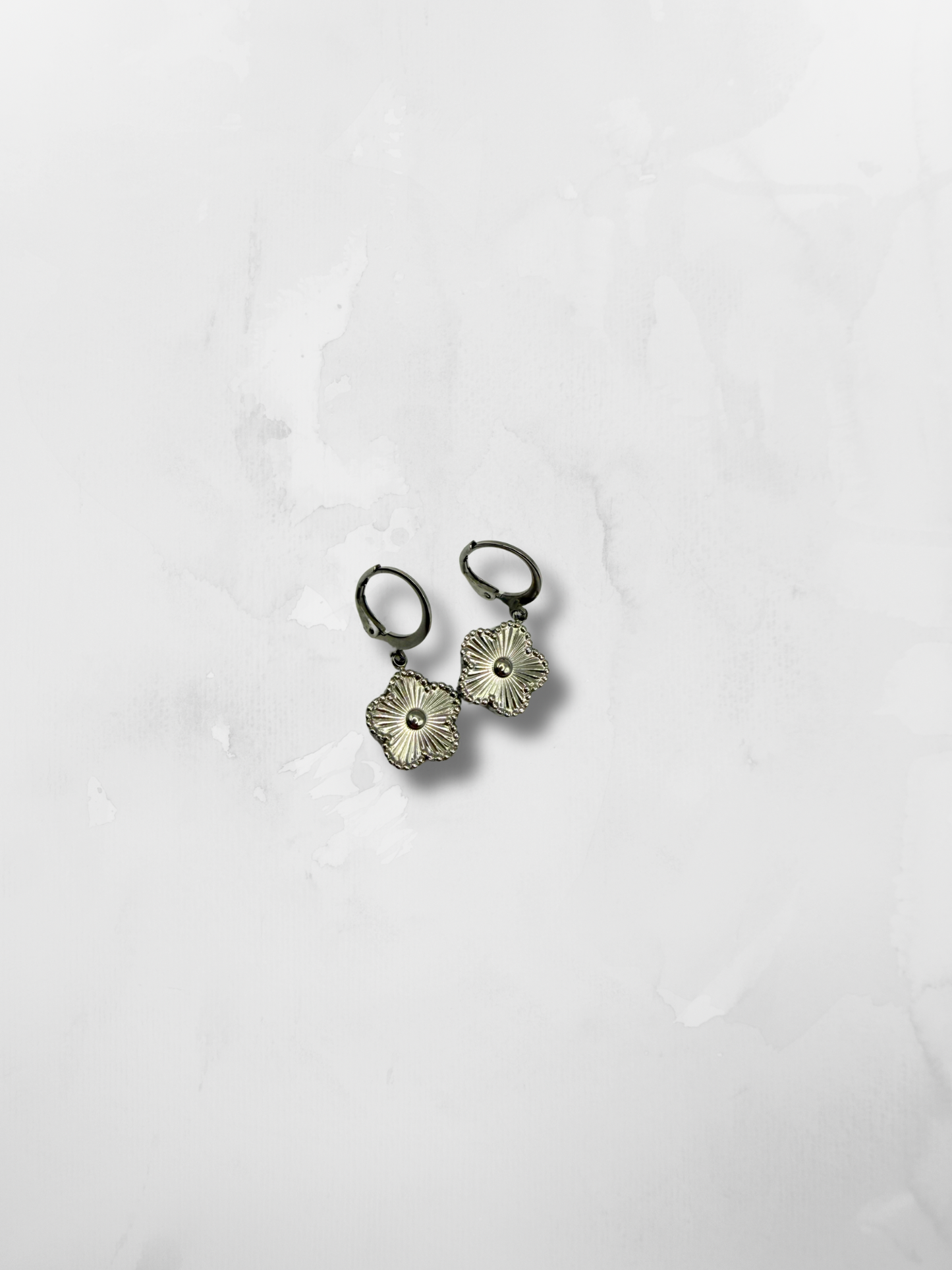 Silver Flower Earrings