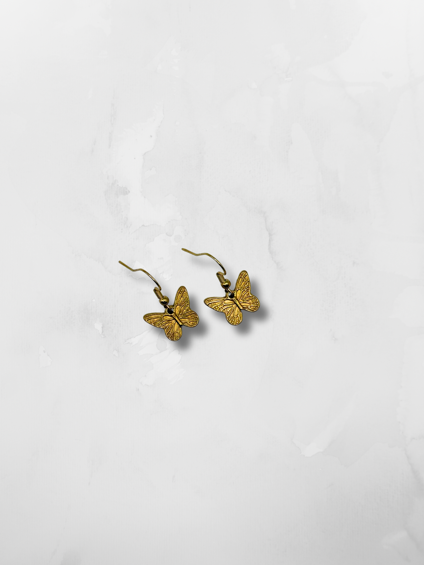 Gold Butterfly Earrings