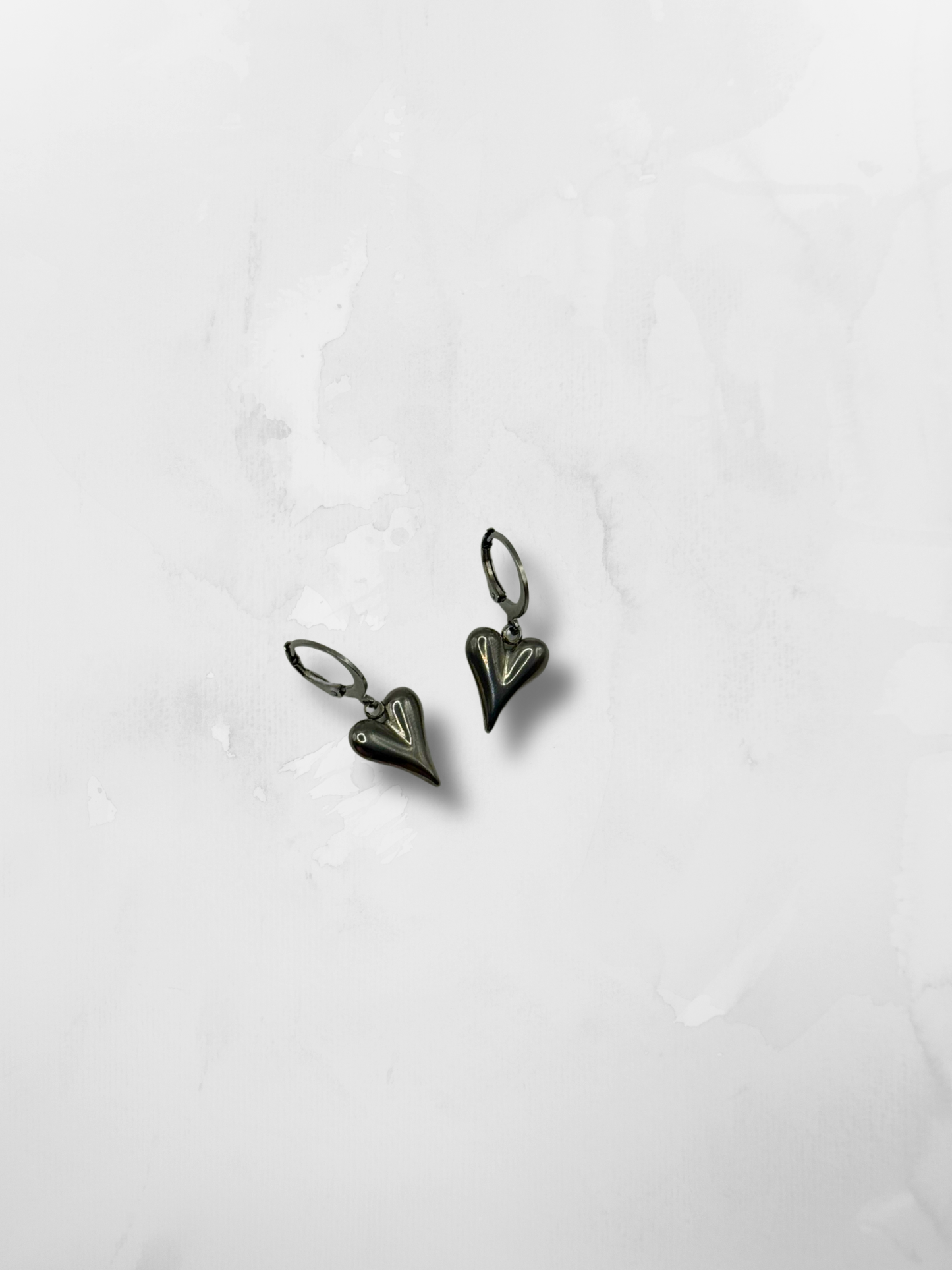 Silver Heart Earrings