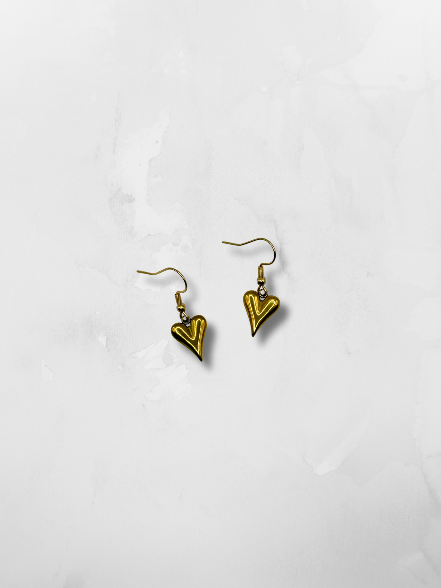 Gold Heart Earrings