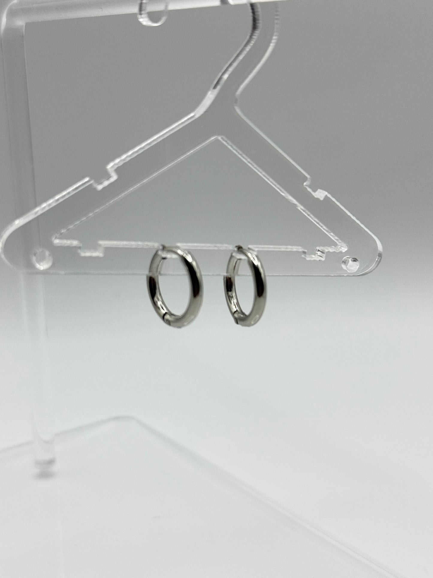Silver Christina hoops