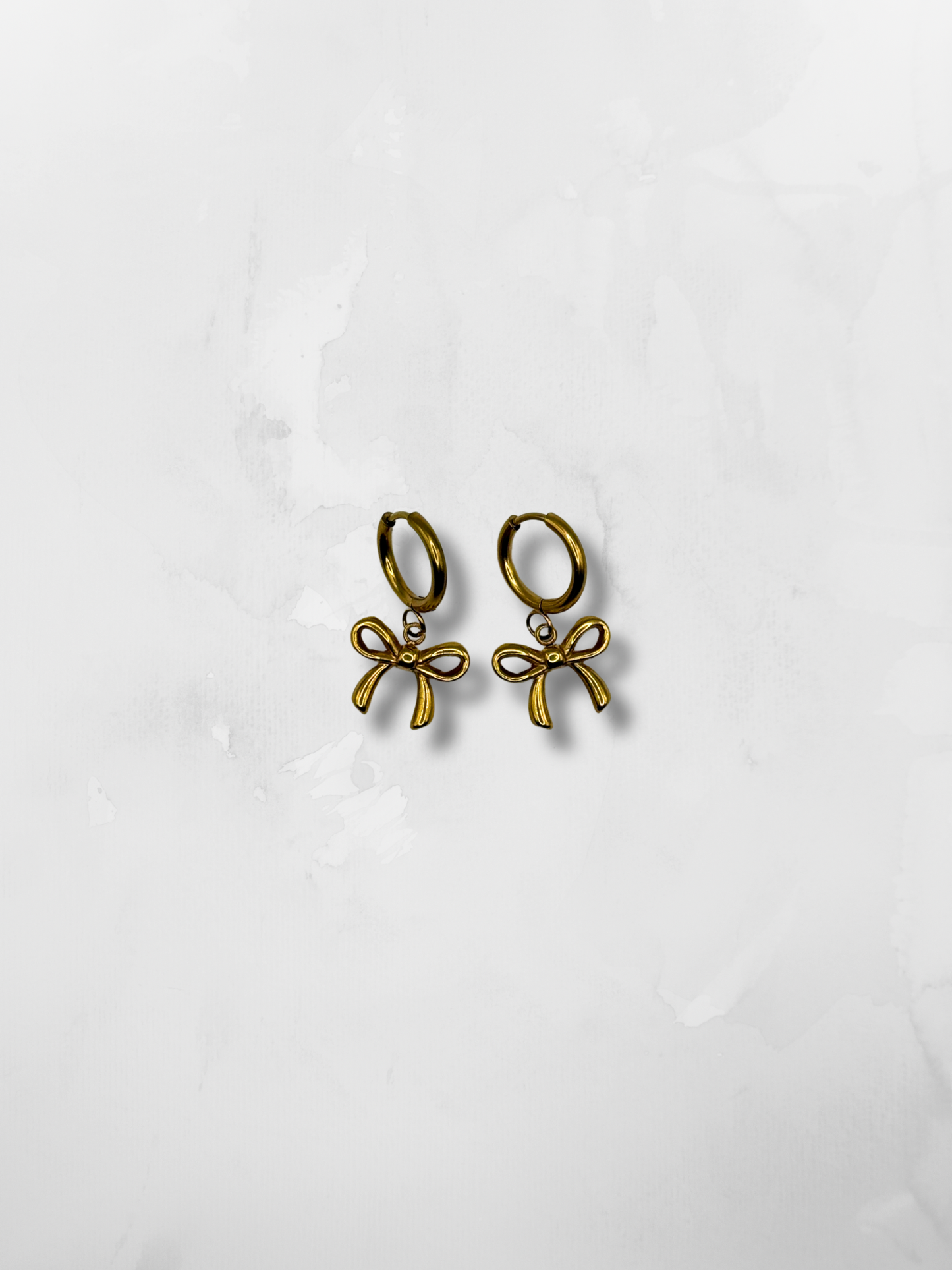 Gold Bow Earrings