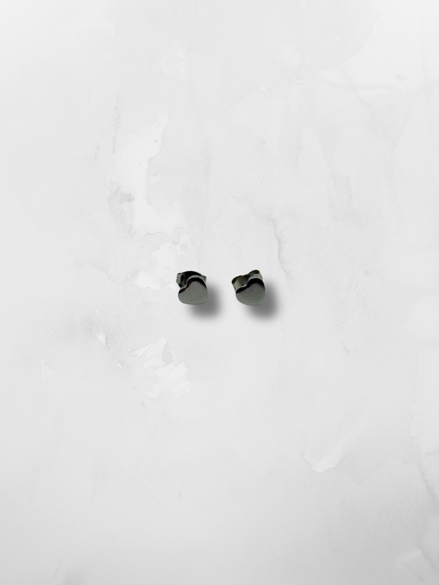 Silver Mini Heart Studs