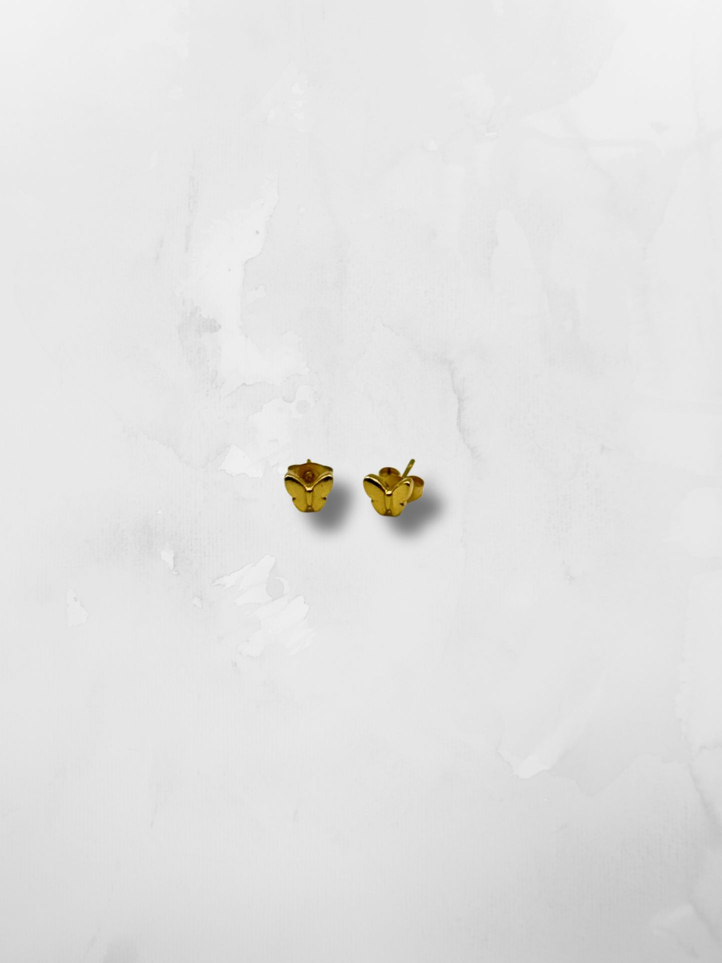 Gold Butterfly Studs